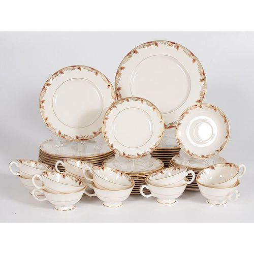Essex by Lenox Maroon China Service
