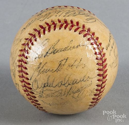 1951 Boston Red Sox team signed baseball