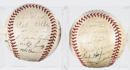 1940 New York Yankees team signed baseball