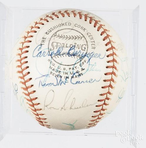 1976 Philadelphia Phillies team signed baseball