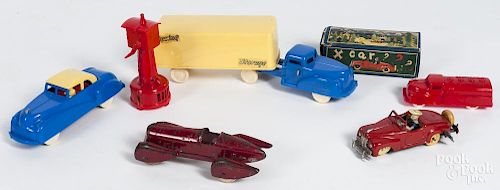 Four Renwal plastic toys