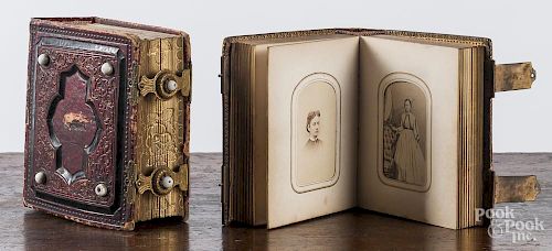 Two Victorian photo albums.