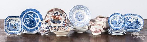 Miniature Staffordshire tablewares.