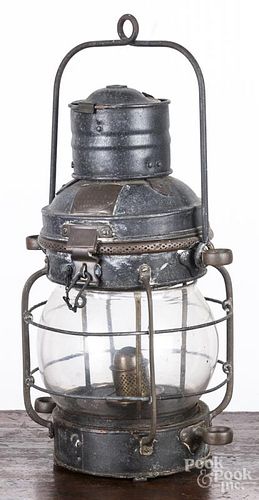 Davey's ship lantern, 18 1/2'' h.