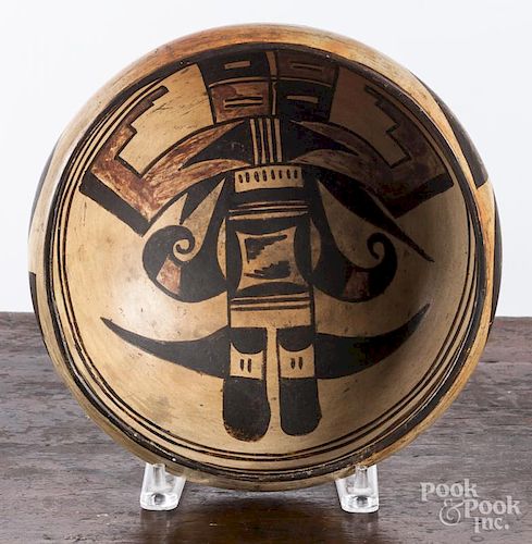 Hopi pottery bowl, early 20th c.