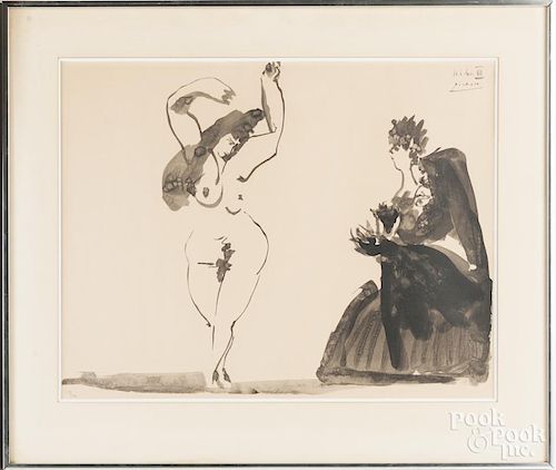 Pablo Picasso lithograph nude