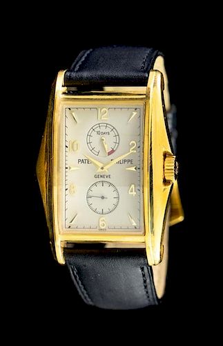 An 18 Karat Yellow Gold Ref. 5100J Wristwatch, Patek Philippe, Circa 2000,