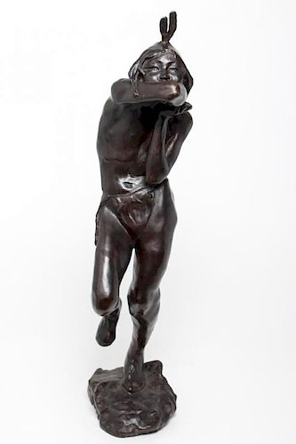 Hermon Macneil (American, 1866-1947)- Bronze