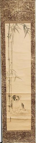 Antique Chinese Hanging Scroll- Ink on Paper
