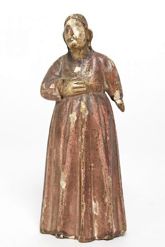 Antique Polychrome Standing Christ Santos Figure