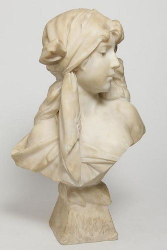 Emmanuel Villanis (French, 1858-1914)- Marble Bust