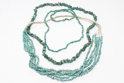 Navajo American Indian Turquoise Necklaces, 3