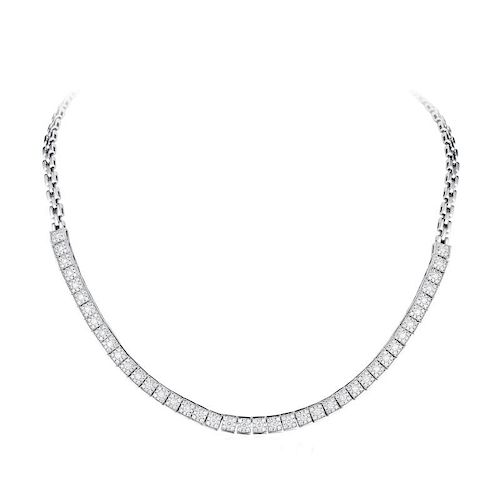 A Diamond Link Necklace