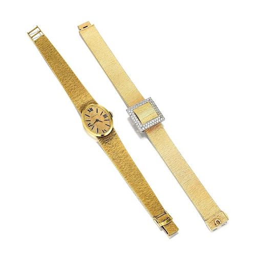 A Lot of Two Gold Watches