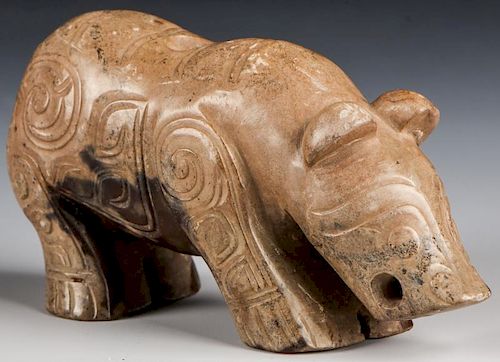 Chinese Archaic Carving of a Boar