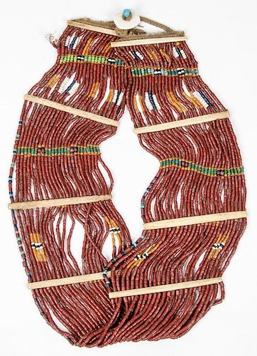 Naga Tribal Brown Glass Bead Belt