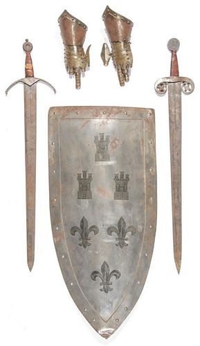 Armor purportedly used by Charlton Heston on the movie set of El Cid
