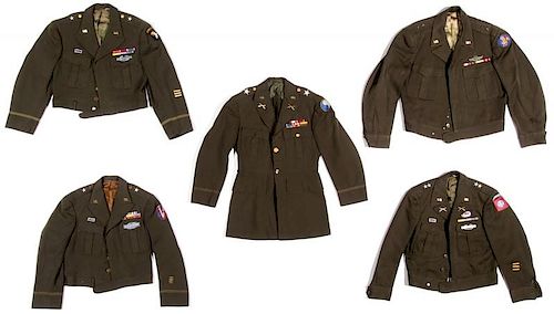 5 WWII US Military Uniform Jackets