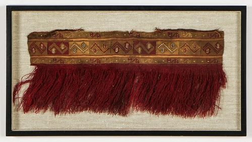 Framed Pre-Colombian Textile