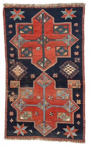 Antique Armenian Kazak Rug: 3'6'' x 5'8''