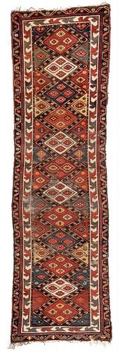 Antique Northwest Persian Hall Rug: 3'2'' x 11' (97 x 335 cm)