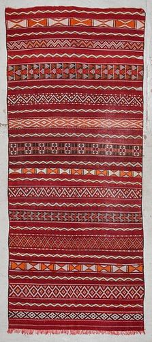 Semi-Antique Moroccan Mixed Weave Rug: 5' x 11'11''