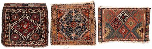 3 Antique West and Southwest Persian Bagfaces