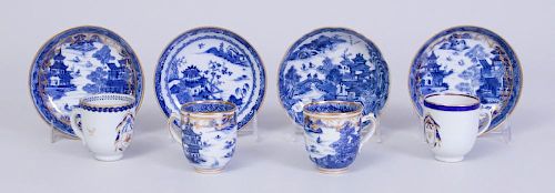 GROUP OF CHINESE EXPORT PORCELAIN COFFEE WARES