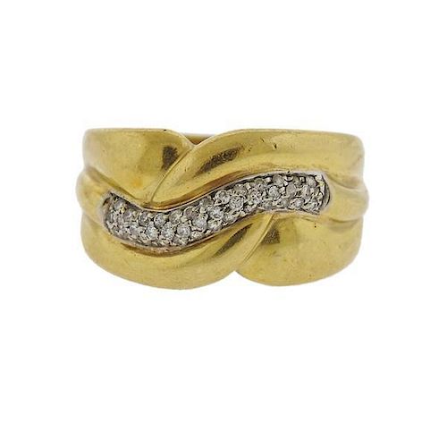 18k Gold Diamond Ring