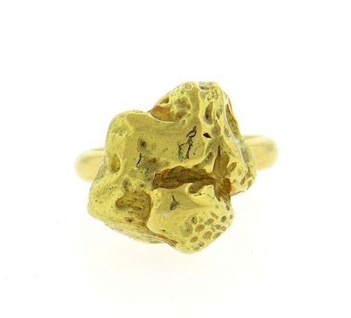 Solange Azagury Partridge 18K Gold Nugget Ring