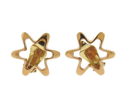 Georg Jensen 18k Gold Earrings