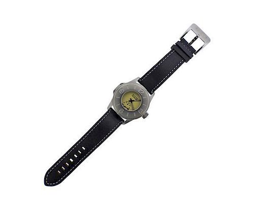 Glycine Incursore Half Hunter Limited Edition Steel Watch ref. 3843