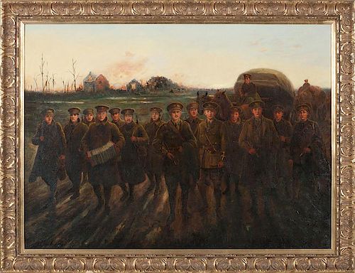 Unknown,  Oil Painting, British Soldiers