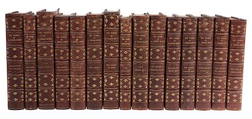 [Literature - Conan Doyle) 15 Books by A. Conan Doyle Published 1895-1914 and Uniformly Bound in 3/4 Morocco and Marbled Boar