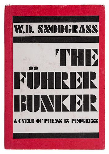 [Literature - Poetry - Typescripts] The Fuhrer Bunker by W.D. Snodgrass with Original Typescript Poems and Photos laid-in