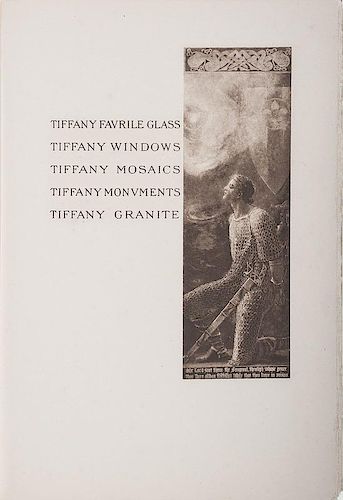 [Art - Design - Glass] Louis C. Tiffany Ecclesiastical Catalogue - Favrille Glass, Windows, Mosaics - 1922, Fine in Original