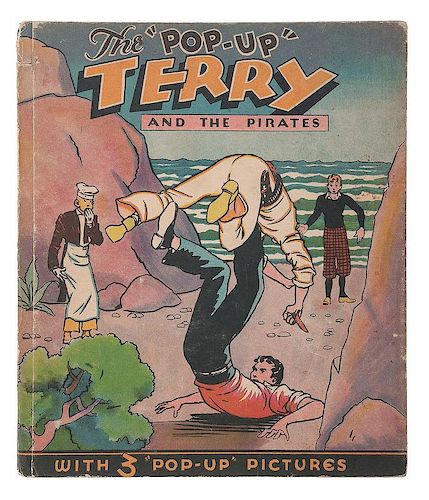 [Children's Illustrated - Pop-Up] Milt Caniff's Terry and the Pirates with 3 Pop-Ups, 1935