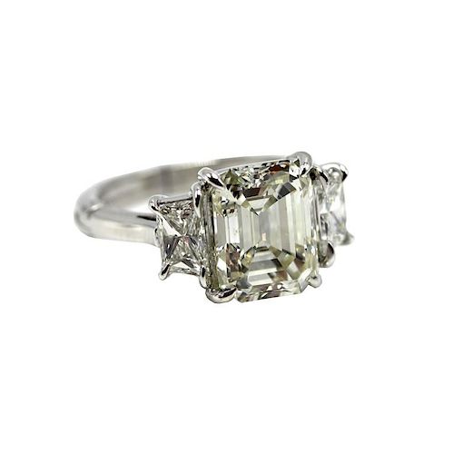 Ladies Platinum 5.19 Carat Diamond Ring