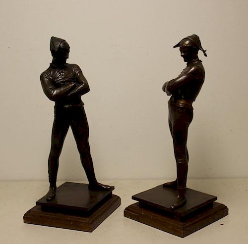Ren Saint-Marceaux  Signed Bronze Figures Dated