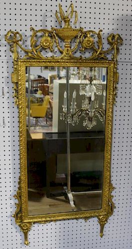 Antique Giltwood Mirror With Wheat Sheaf
