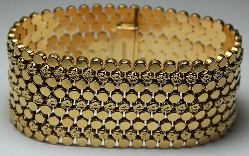 JEWELRY. Italian 18kt Gold Bracelet.