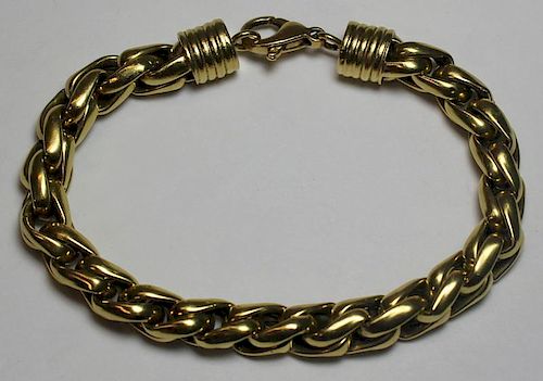 JEWELRY. 18kt Gold Link Bracelet.