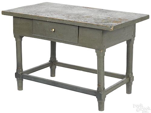 Child's painted poplar work table, late 19th c.