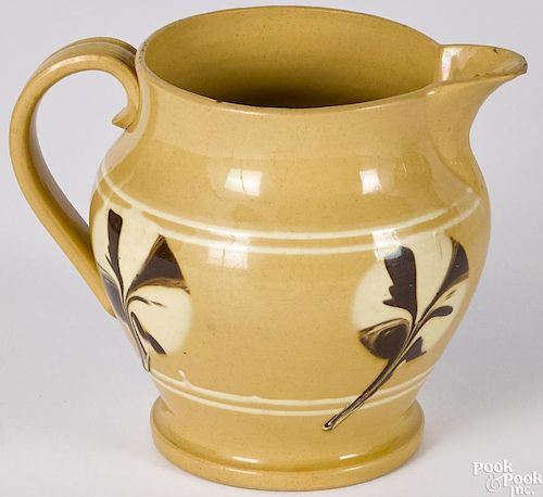 Mocha yellowware pitcher