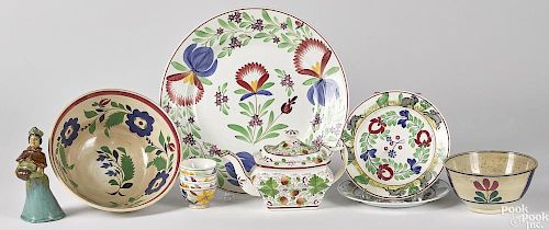 Collection of porcelain, 19th c.
