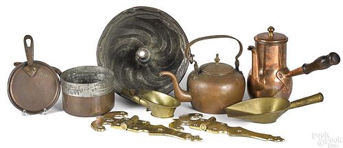Collection of metalware, 19th and 20th c.