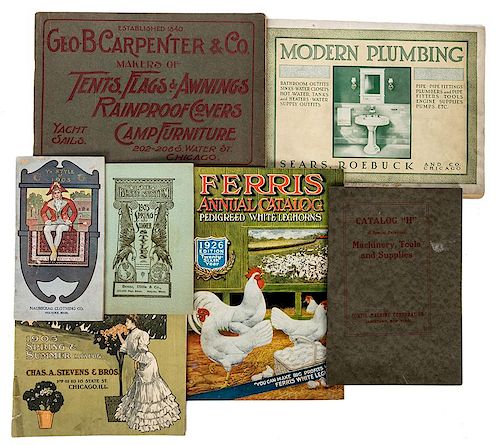 Early 20th Century Trade Catalogs. Lot of Seven.