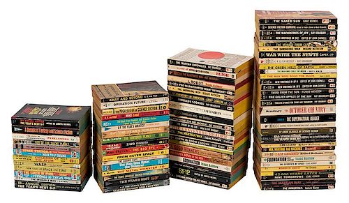 Science Fiction Paperbacks. Lot of Over 75 Volumes.