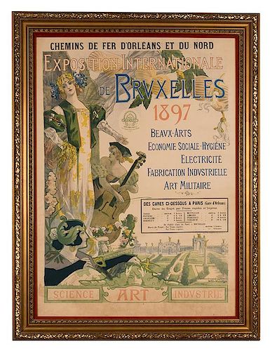 Chemins de Fer D’Orleans et du Nord. Exposition Internationale de Bruxelles. 1897. Science. Art. Industry.