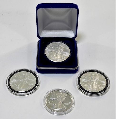 Collection of 4 United States Proof Silver Dollars